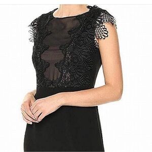 Ivanka Trump Black Lace Midi Dress